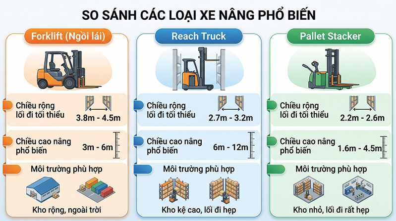 chon xe nang theo dien tich kho