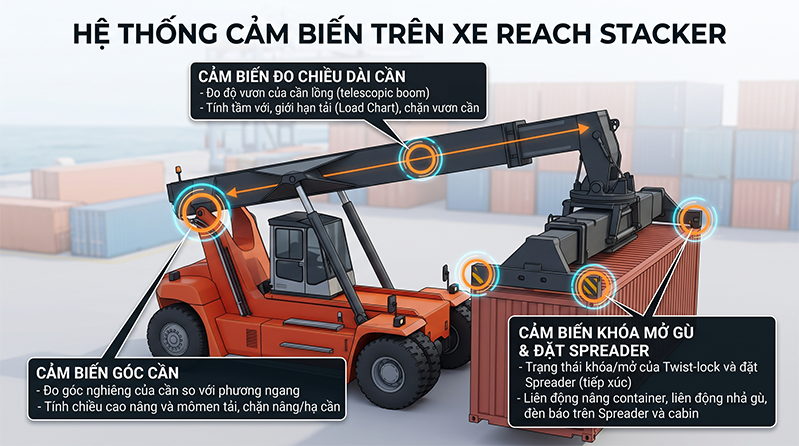 cam bien can reachstacker