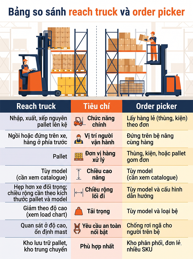 reach truck va order picker